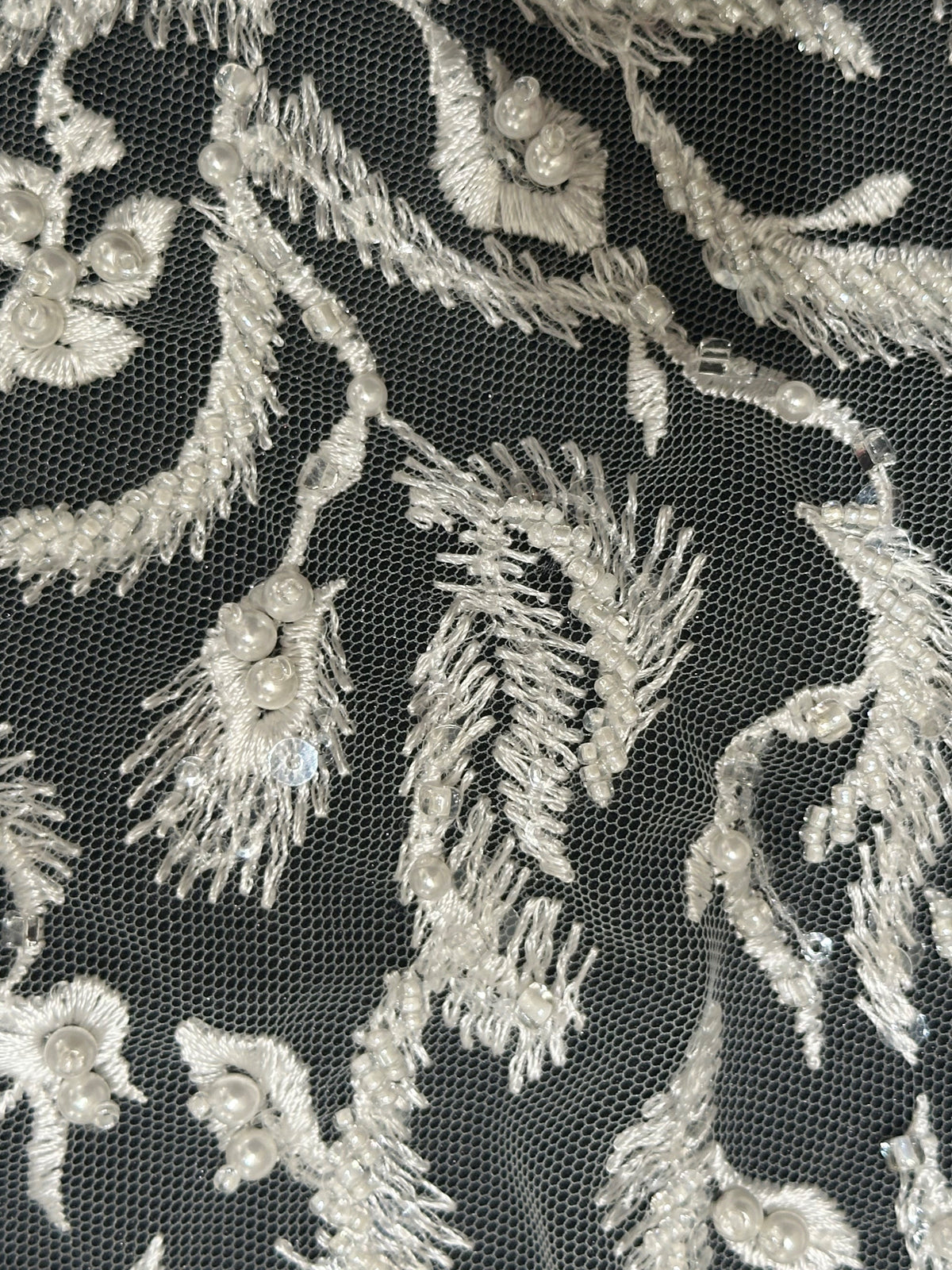 Ivory Graduated Flower Lace - Paula (CF)