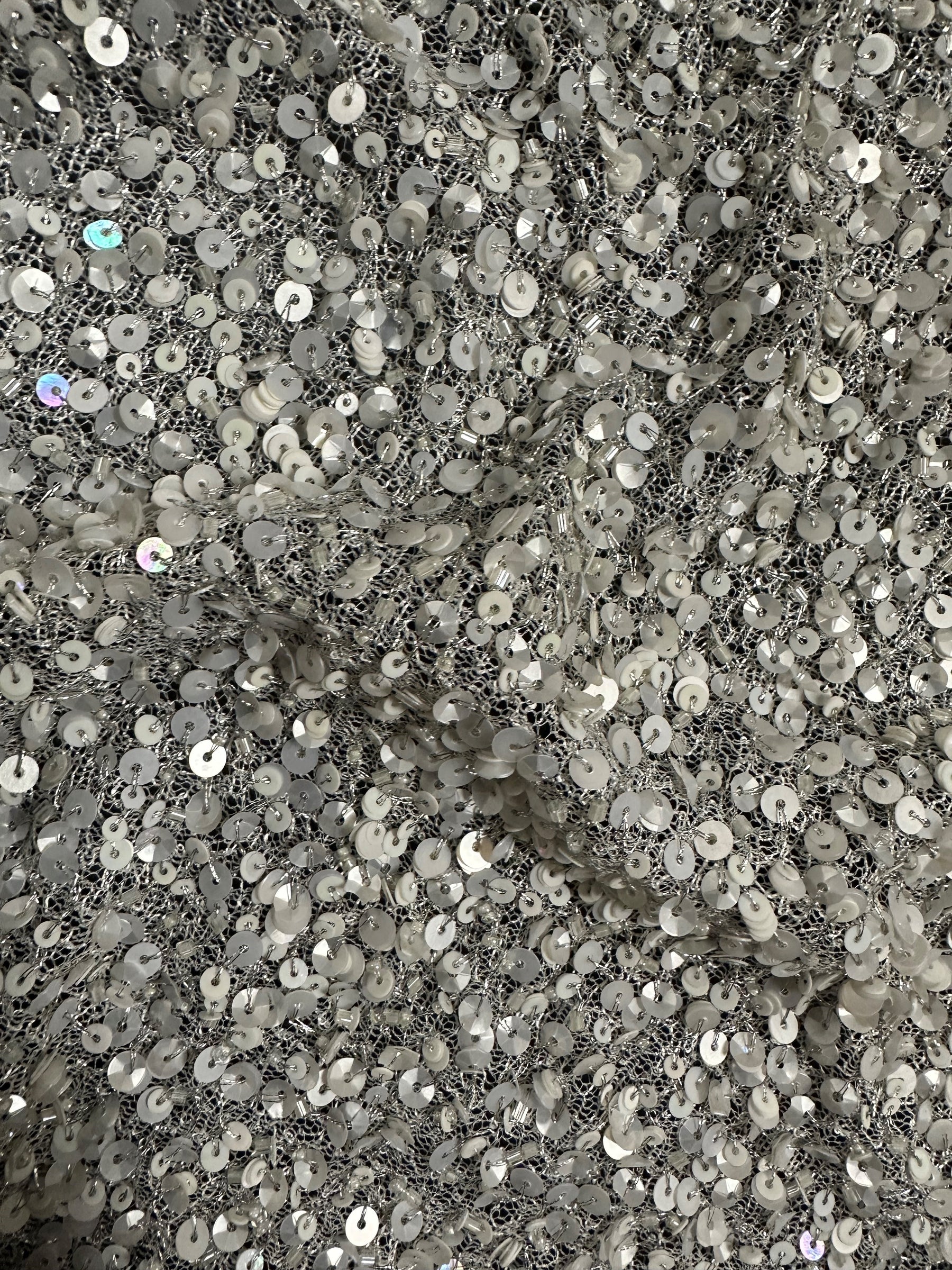 Ivory Sequin mesh - Jaipur