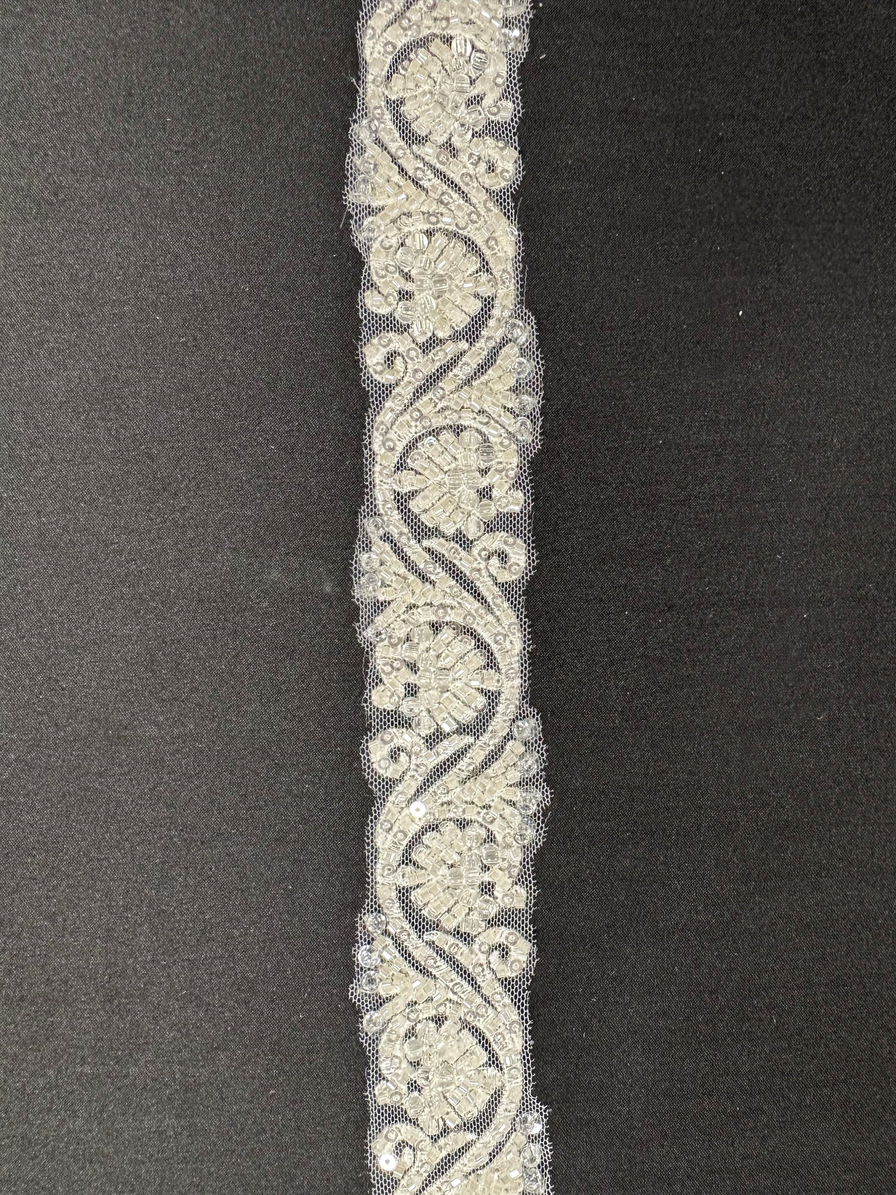 Ivory Beaded Lace Trim – Mantel