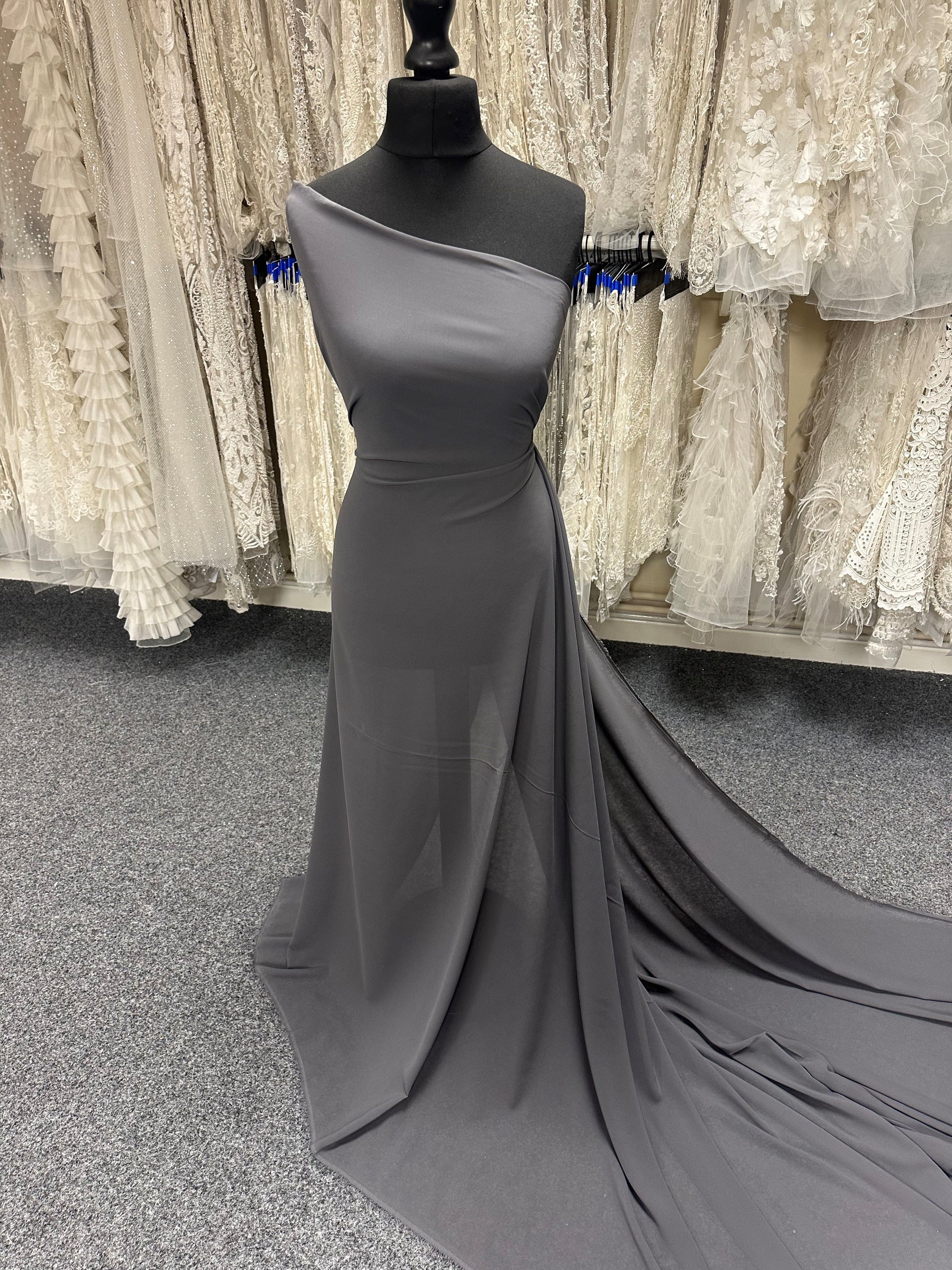 Grey Polyester Chiffon - Benevolence Grey Polyester Chiffon - Benevolence