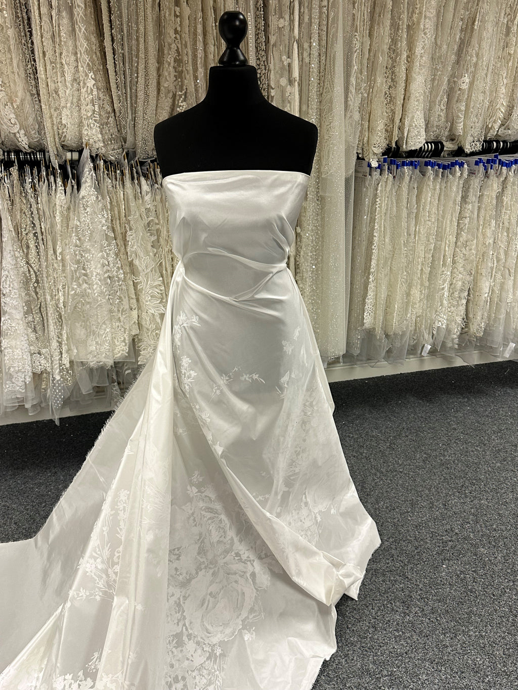 silk taffeta wedding dress Taffeta Off Shoulder Wedding Gown by Adrianna Papell 31259