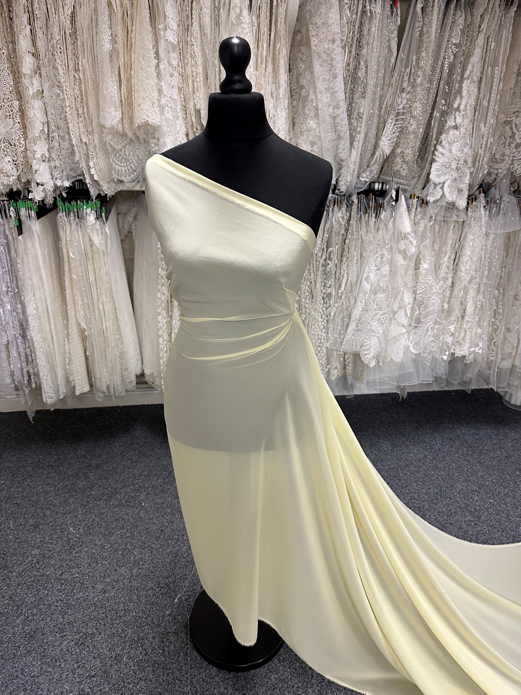 Yellow Polyester Chiffon Fabric Yellow Polyester Chiffon Fabric