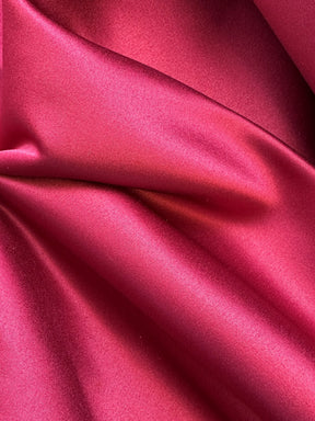 Maroon Polyester Duchess Satin - Contessa