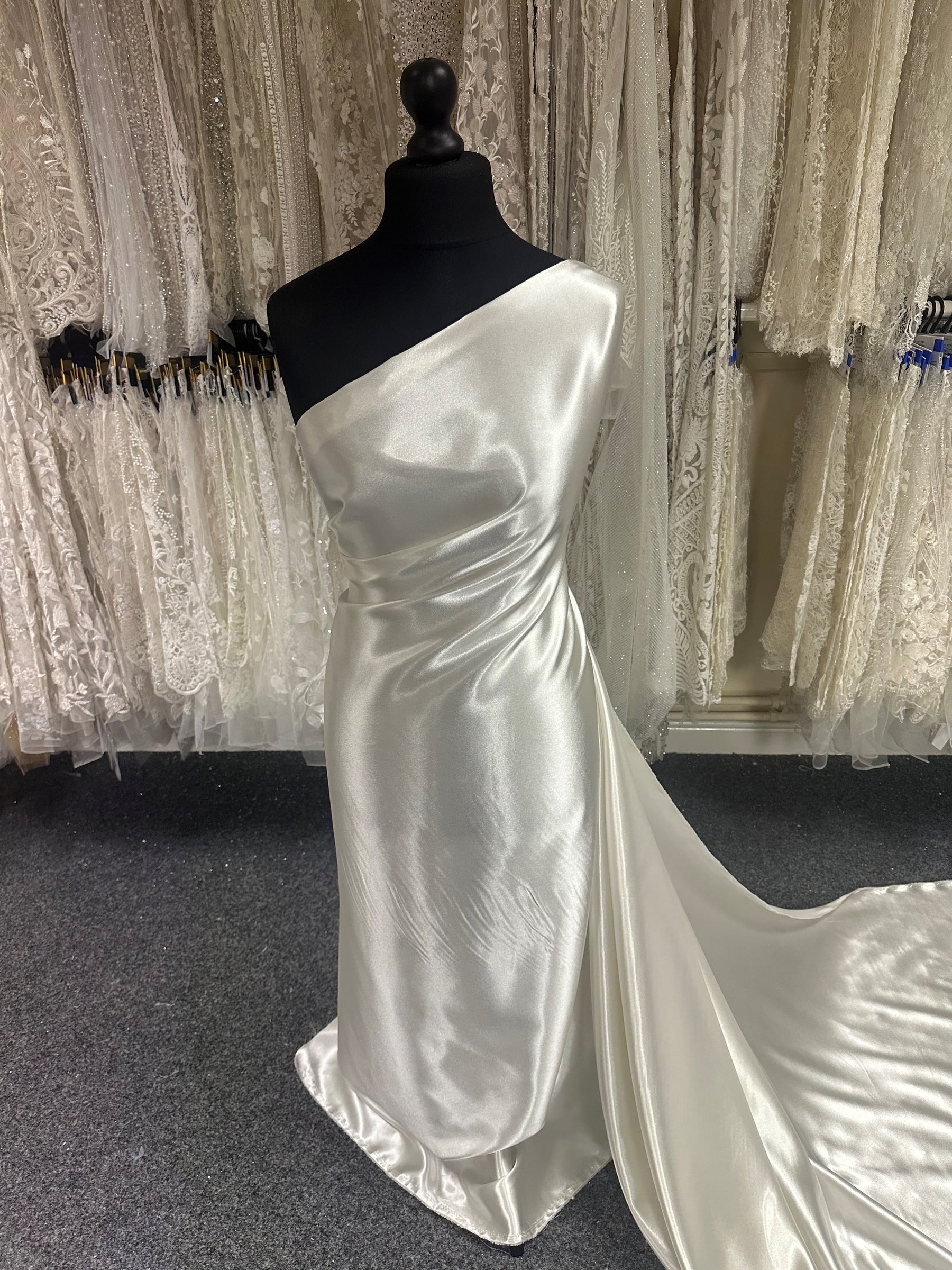 stretch satin dress fabric Stretch Satin Extra Fabric
