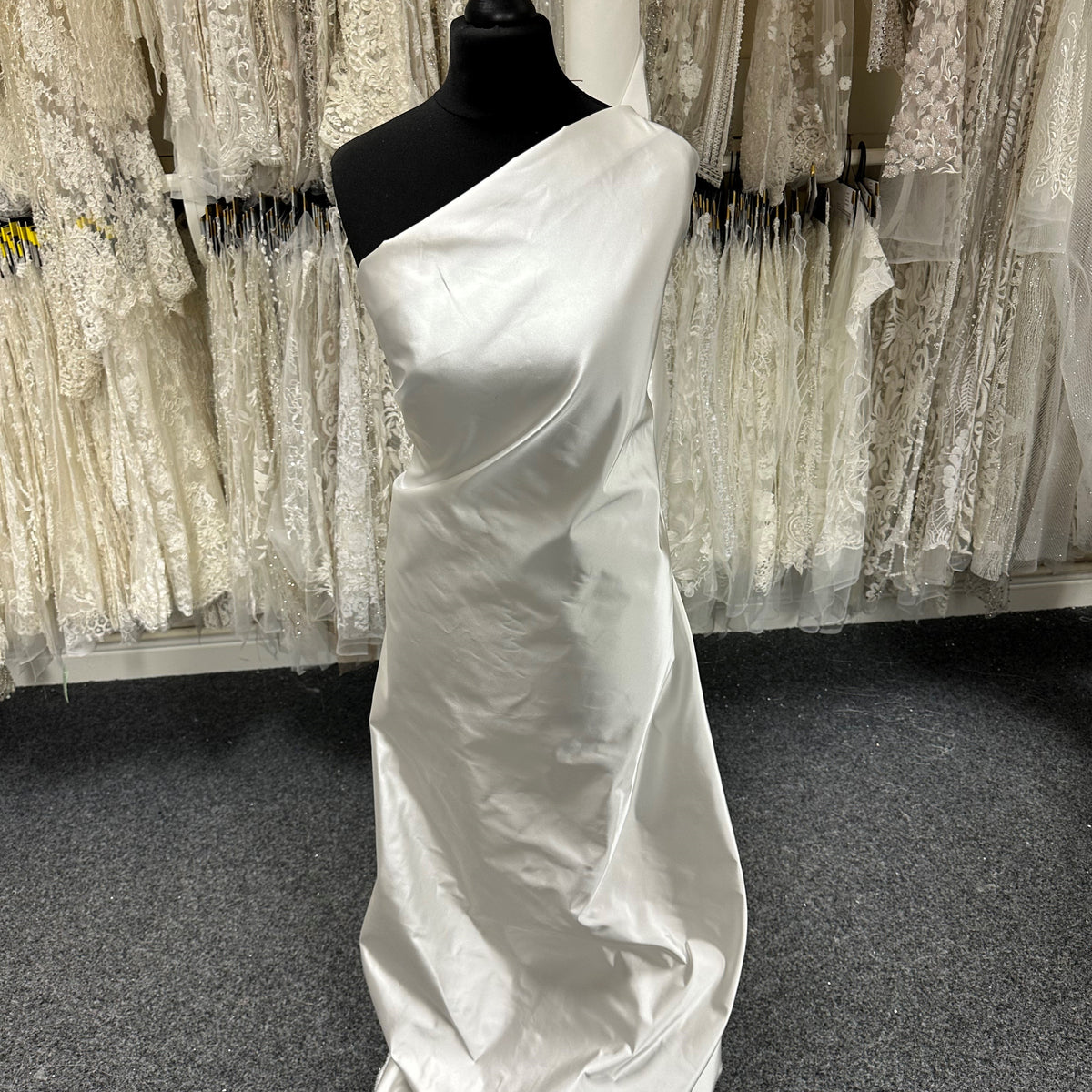 atelier duchess satin bridal maxi dress in white reviews Ivory Eco Duchess Satin