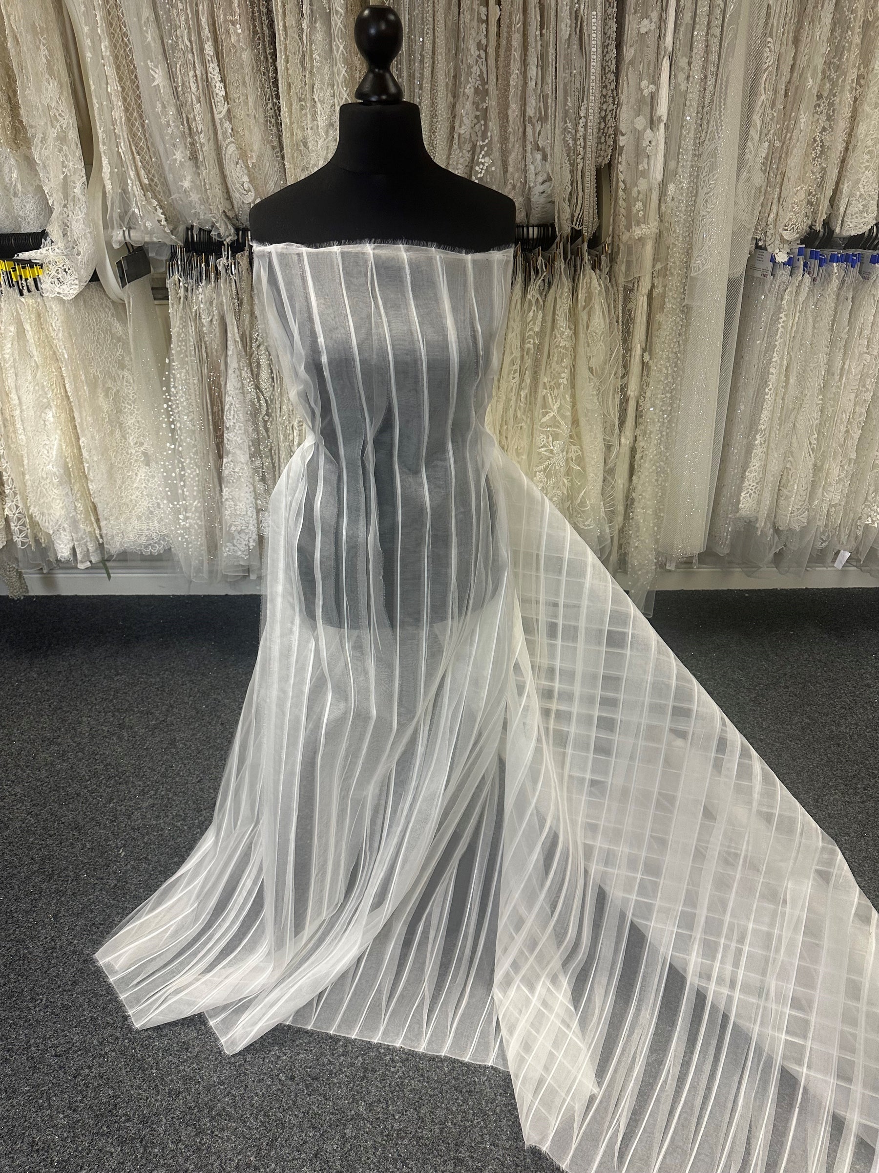 organza fabric dress S Lavender Sheer Organza Maxi Dress
