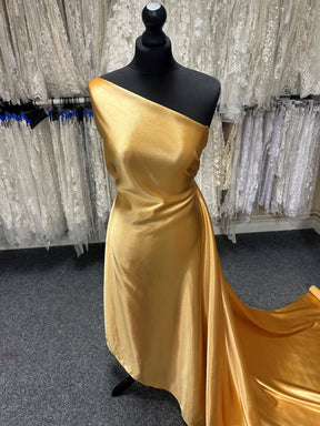 Butterscotch Crepe Back Satin - Desire Butterscotch Crepe Back Satin - Desire