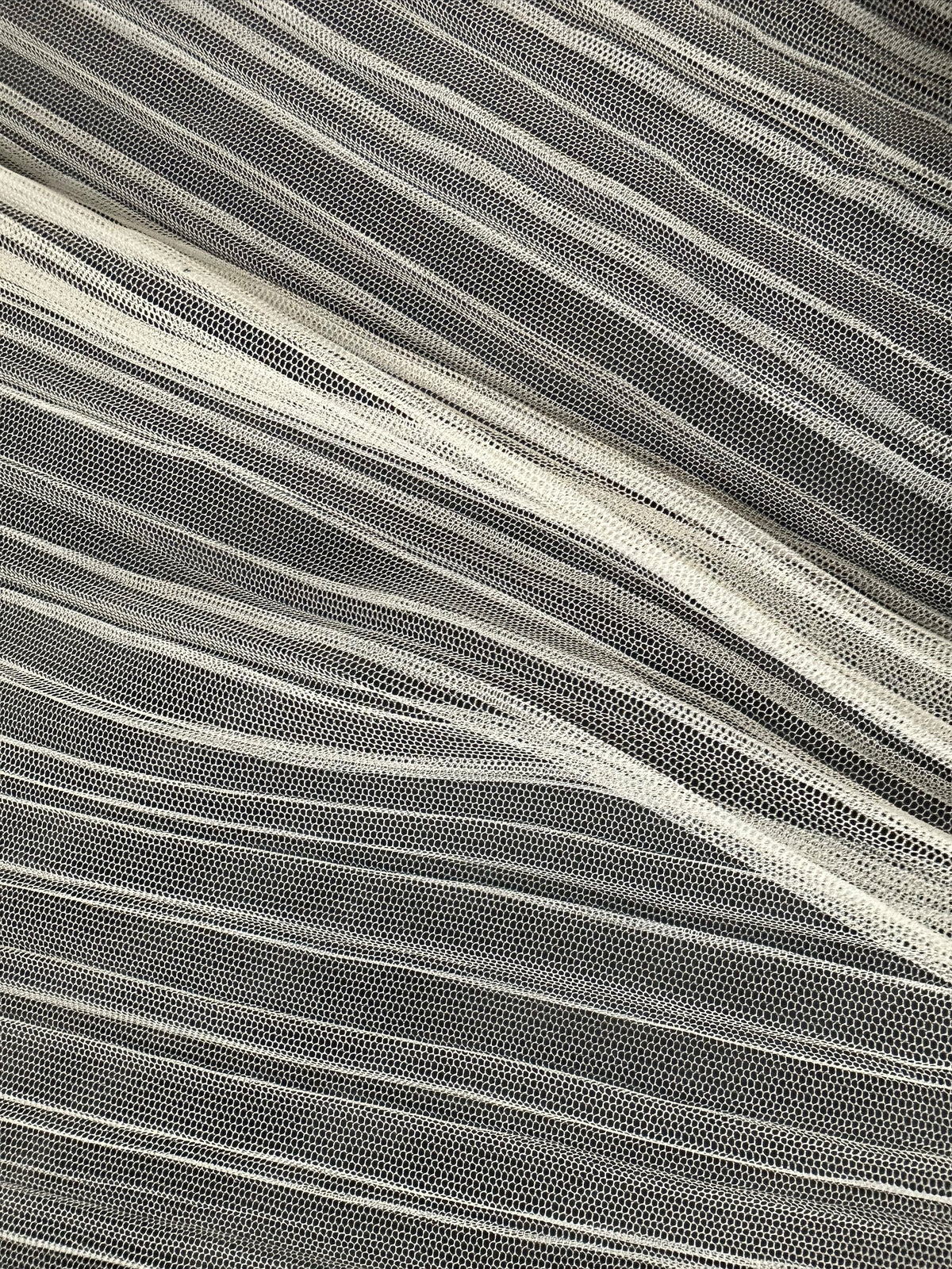 Ivory Pleated Polyamide Tulle - Dolce Vita (CF)
