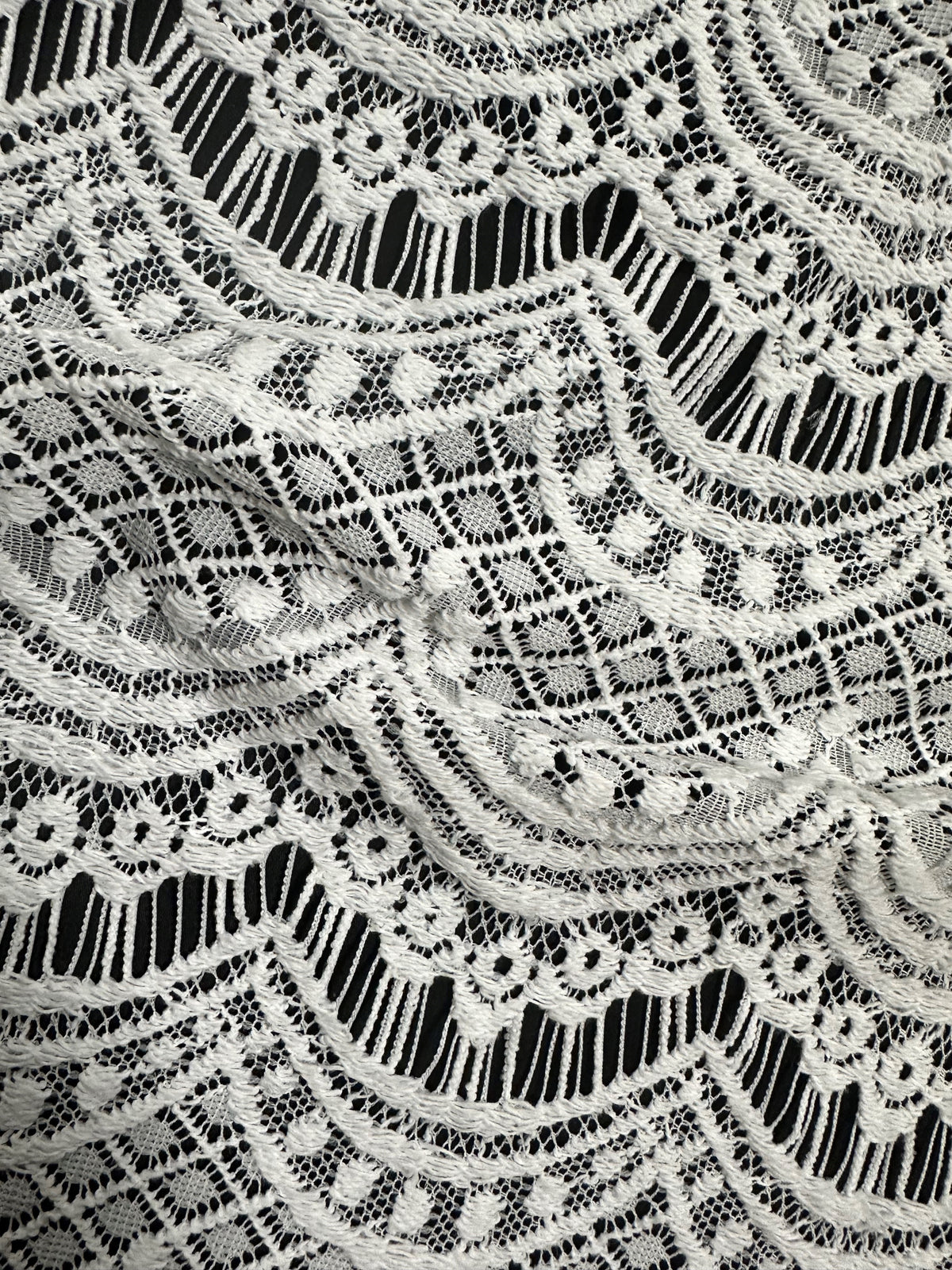 Ivory Raschel Lace  - Catania