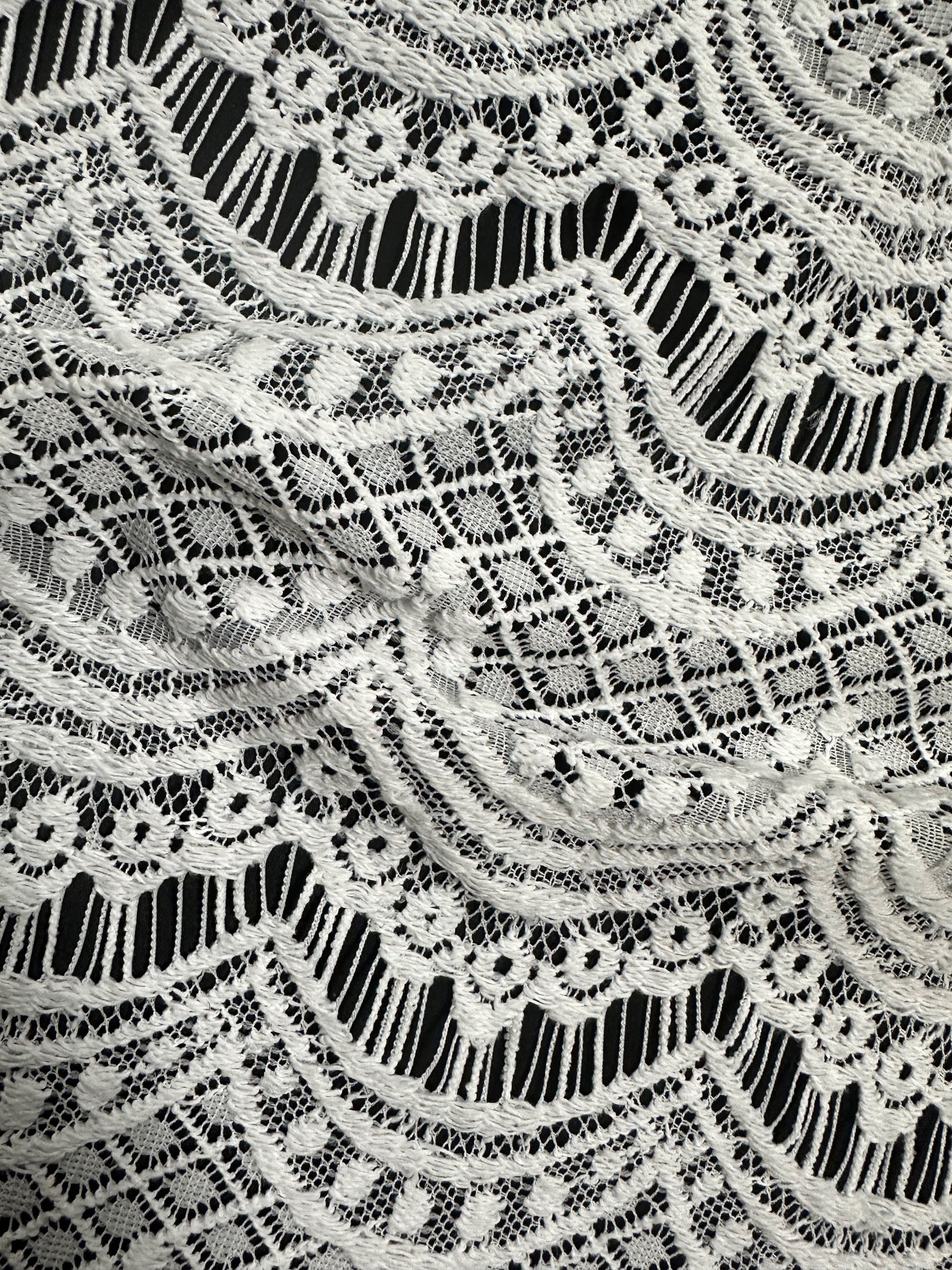 Ivory Raschel Lace  - Catania