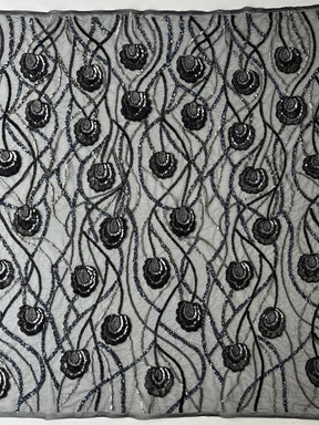 Black Beaded Lace - Betty