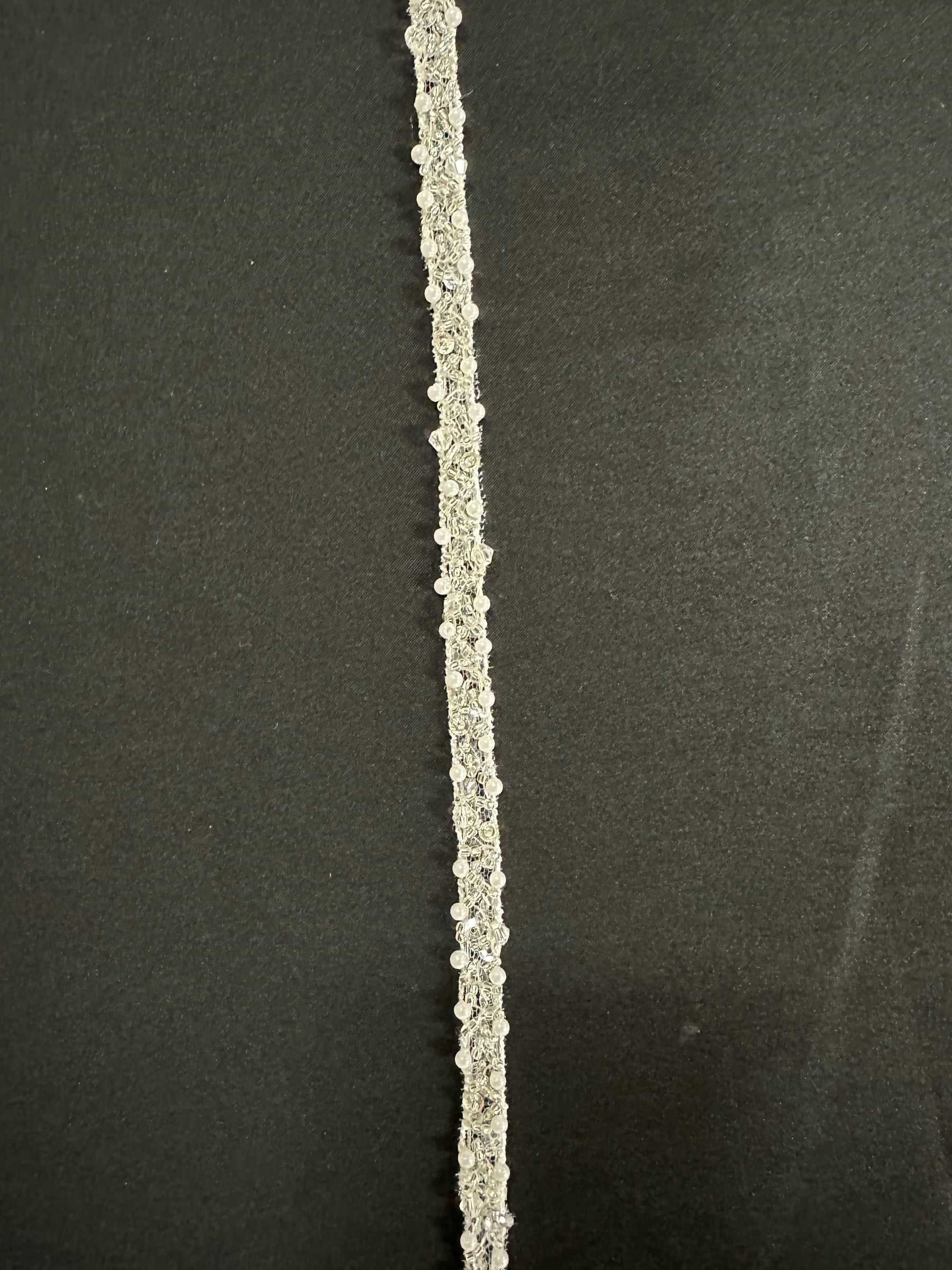 Ivory Beaded Dress Trim - New York (T572) Ivory Beaded Dress Trim - New York (T572)