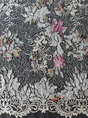 Ivory Printed Sequin Tulle – EB3010