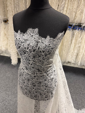 Ivory Sequin Bridal Lace - EB3050