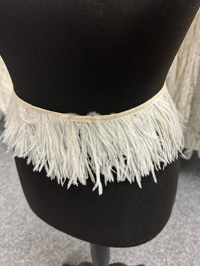 Ivory Feather Trim - Otis