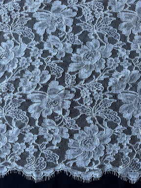 Ivory Corded Chantilly Lace - Grusso
