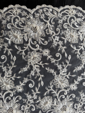 Ivory Beaded Lace - P992