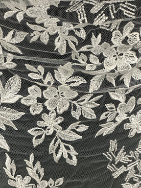 Ivory Embroidery Lace - Nuria