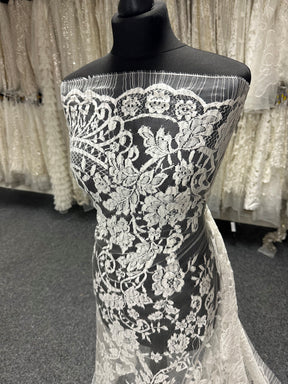 Ivory Organic Chantilly Lace - Nola
