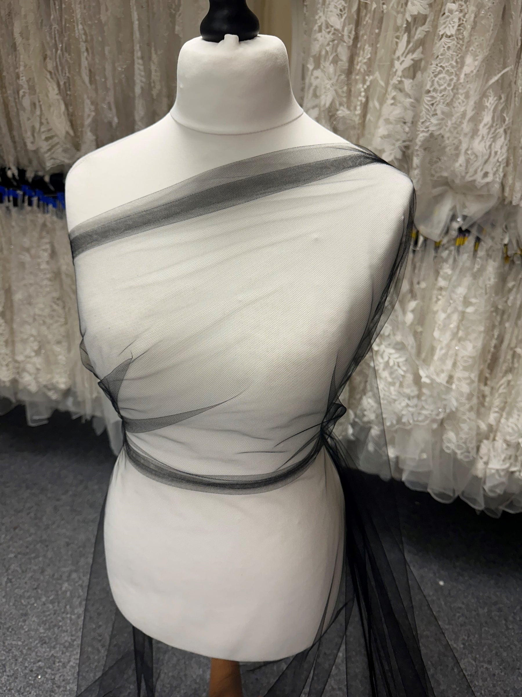 Black Tulle for Veils - Baritone