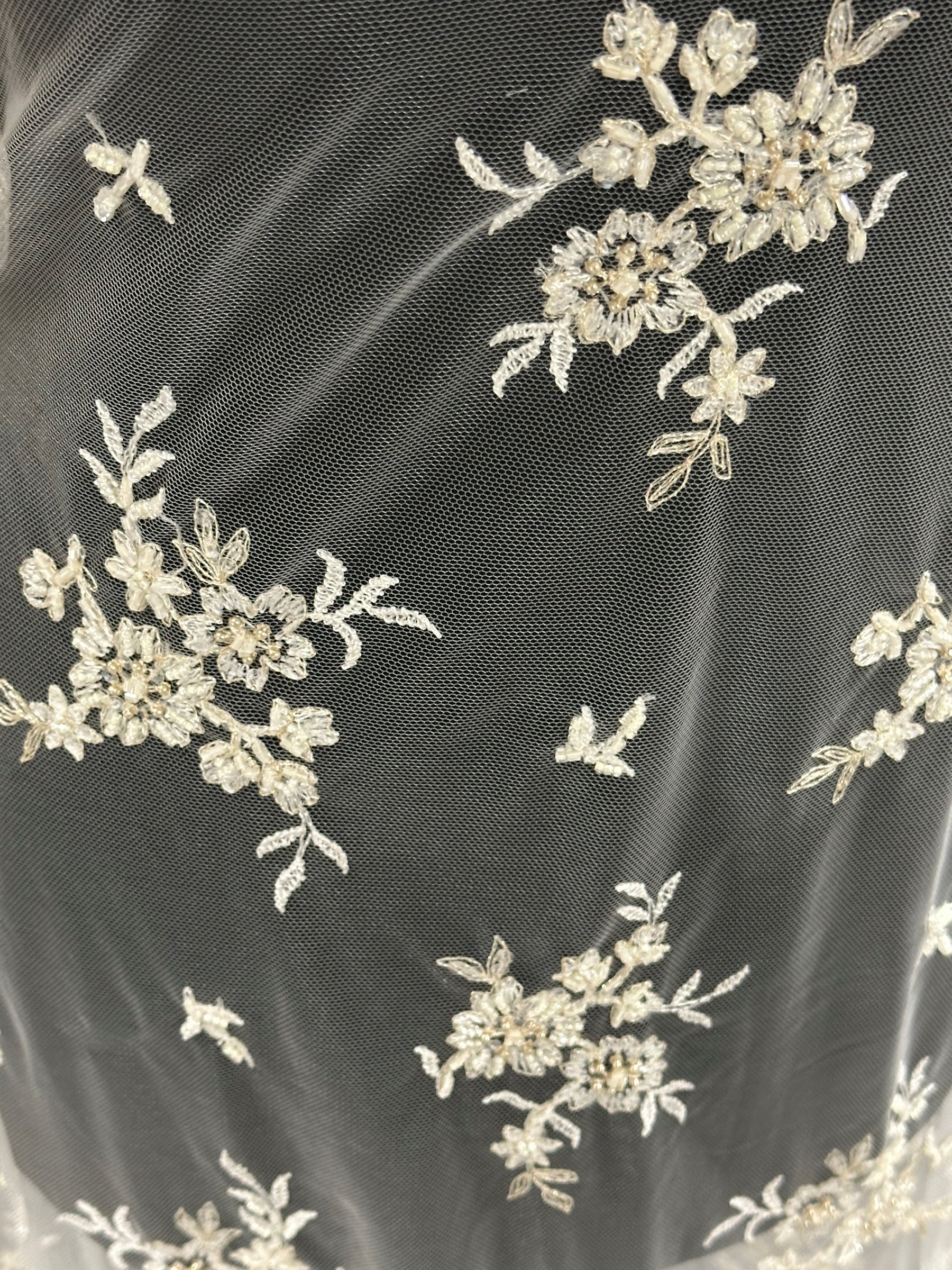 Ivory Beaded Lace - Ream