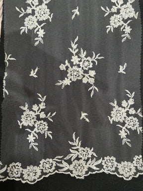 Ivory Sequinned Lace - Roxanne (CF)