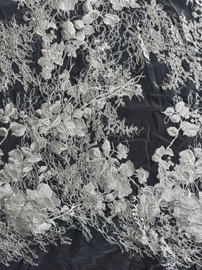 Ivory Embroidered Lace - Aisling