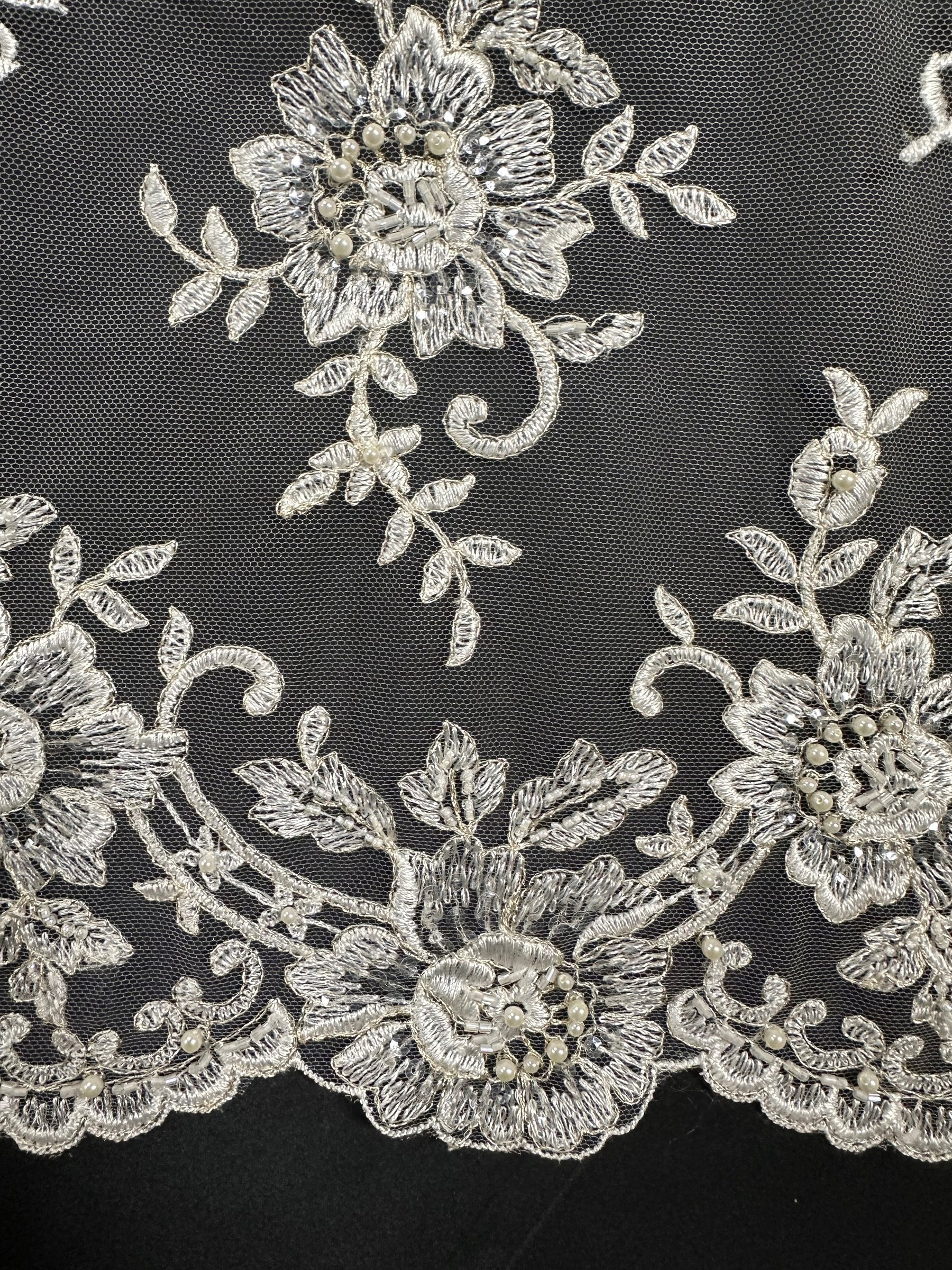 Ivory Beaded Lace - Languid