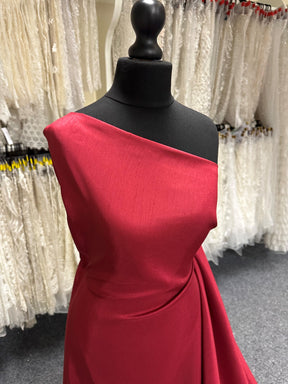 Ruby Polyester Satin Backed Dupion - Clarity