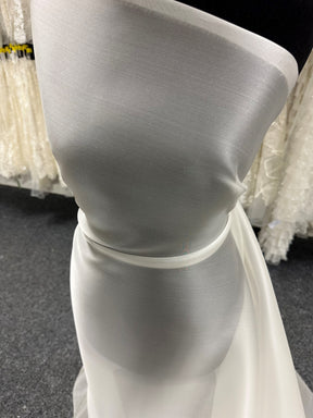 Ivory Silk Satin Organza - P771