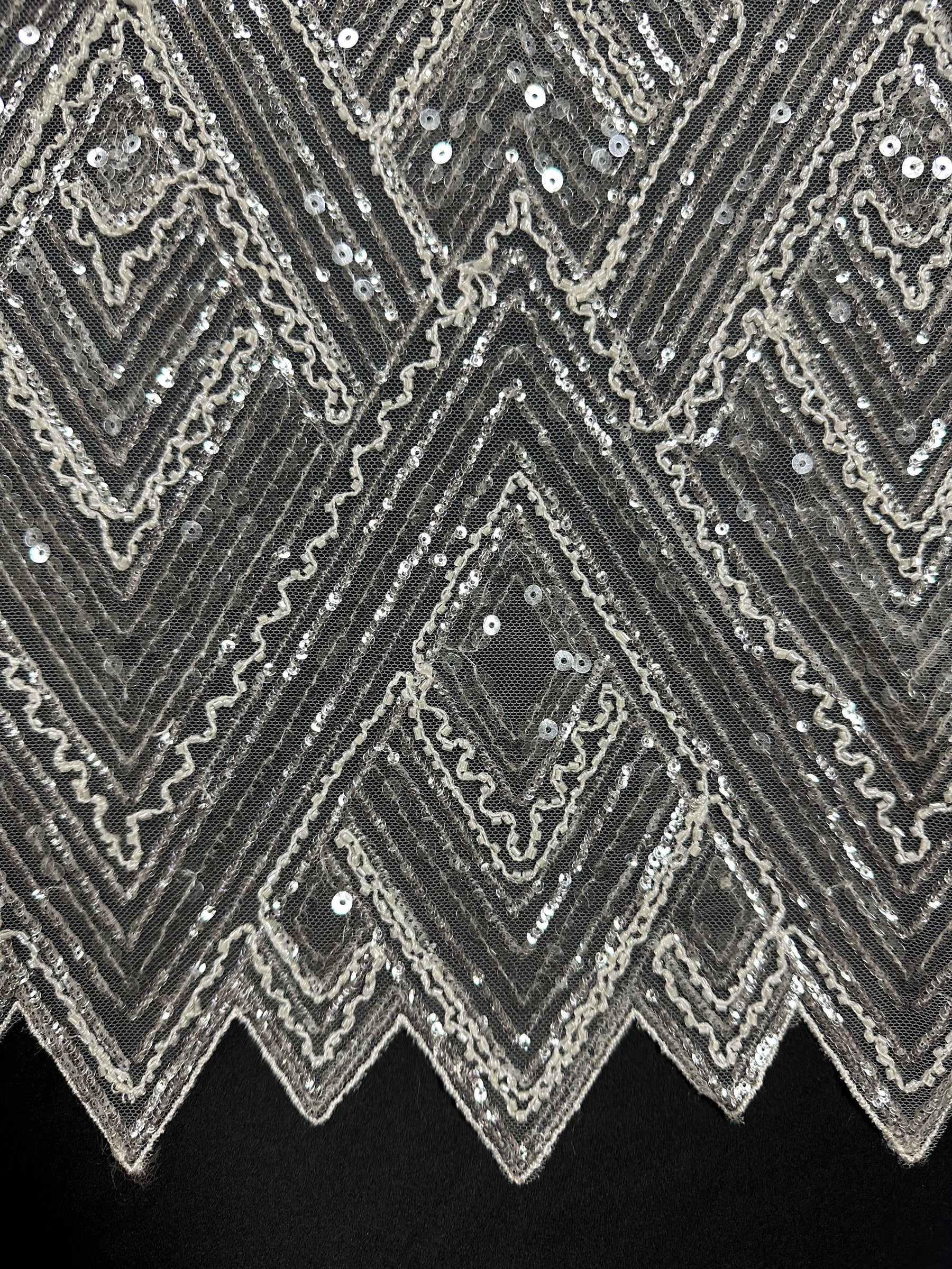 Ivory Sequined Tulle - Amelia (CF)