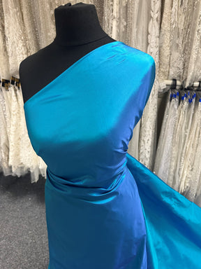 Turquoise Silk Taffeta - Debutante