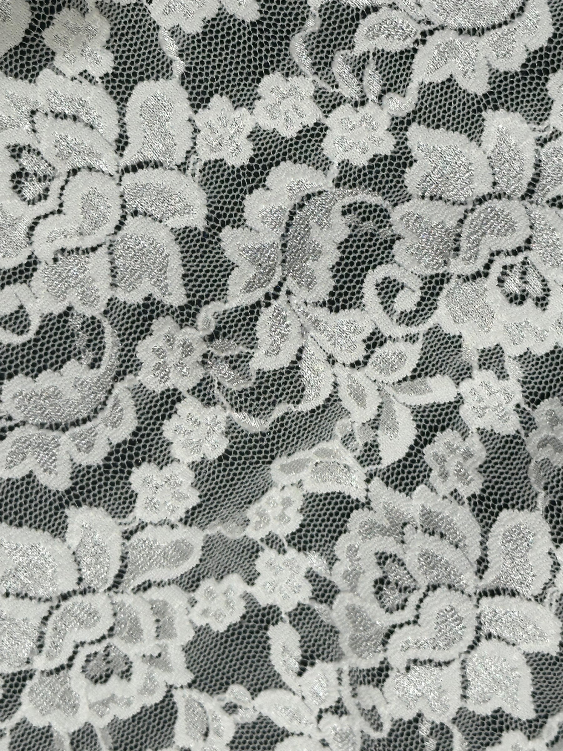 Ivory Stretch Raschel Lace - Perugia