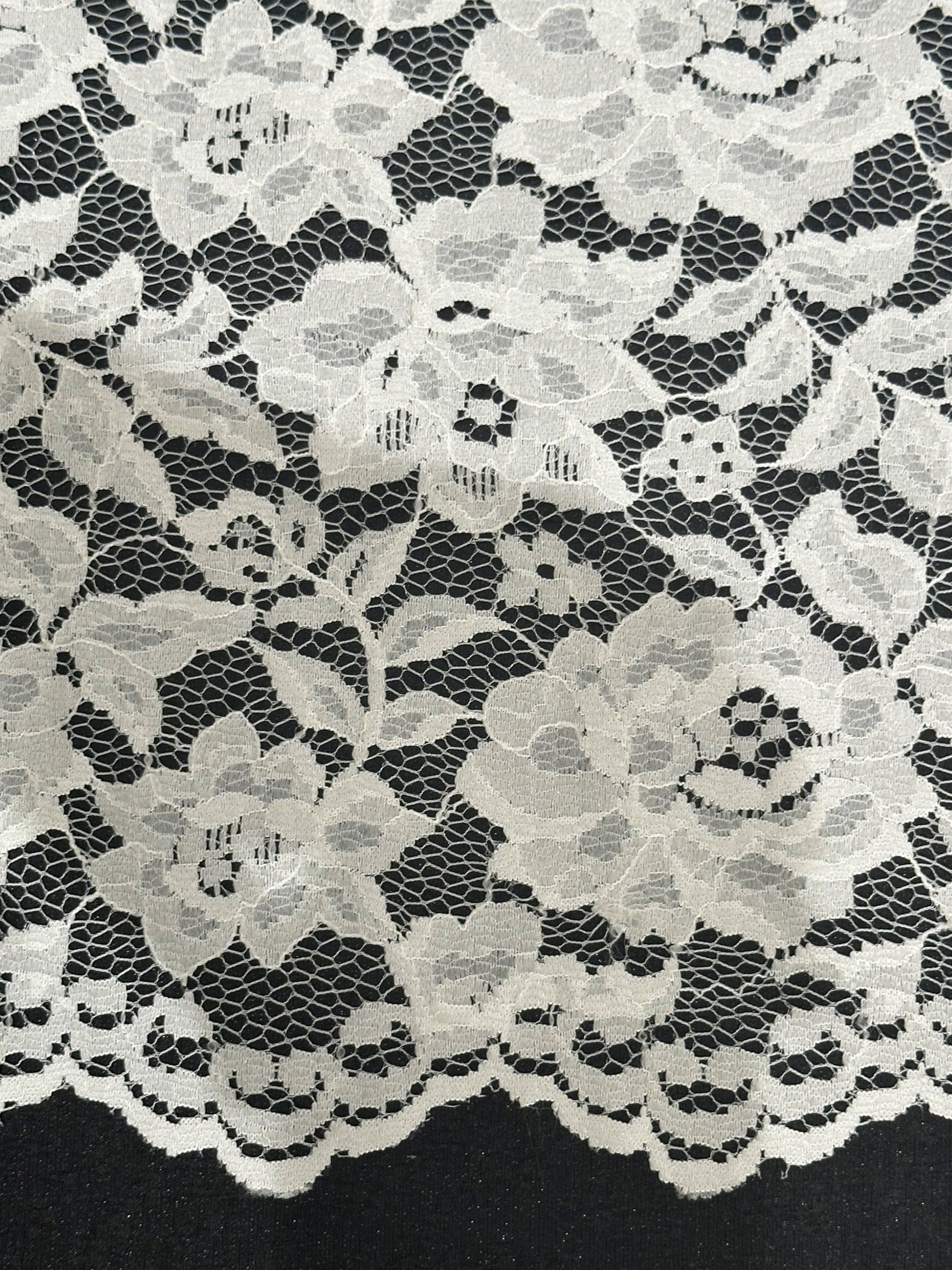 Ivory Raschel Lace - Jenica