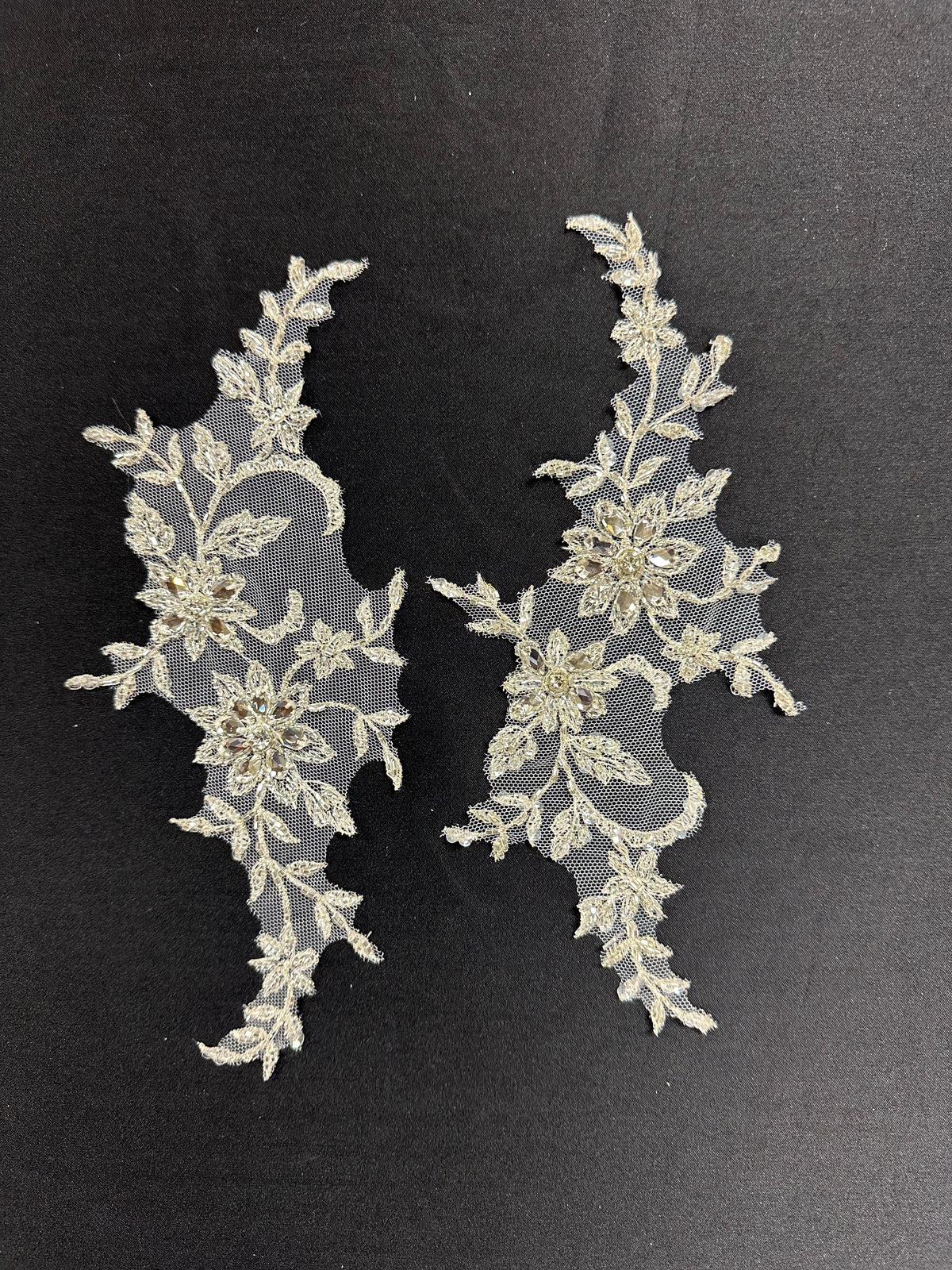 Crystal and Sequin Embellished Appliques - AP 8270 (CF)