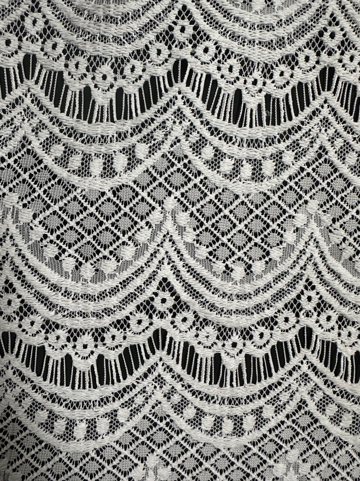 Ivory Raschel Lace  - Catania