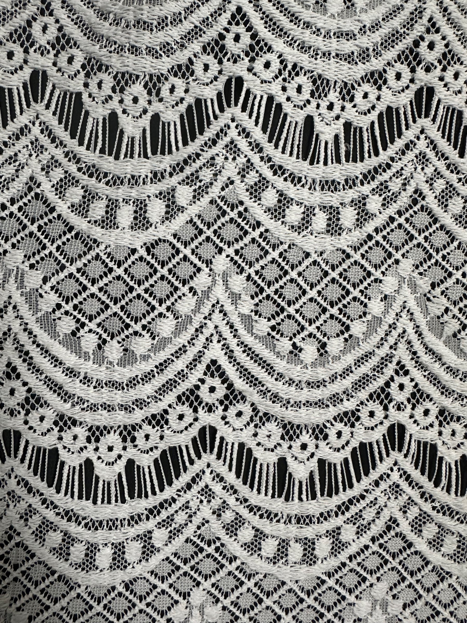 Ivory Raschel Lace  - Catania