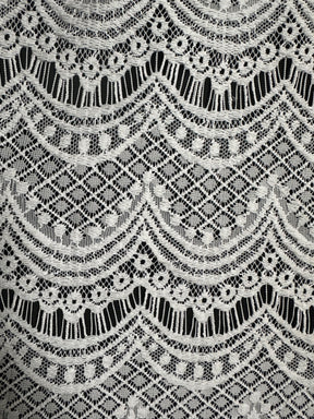 Ivory Raschel Lace  - Catania