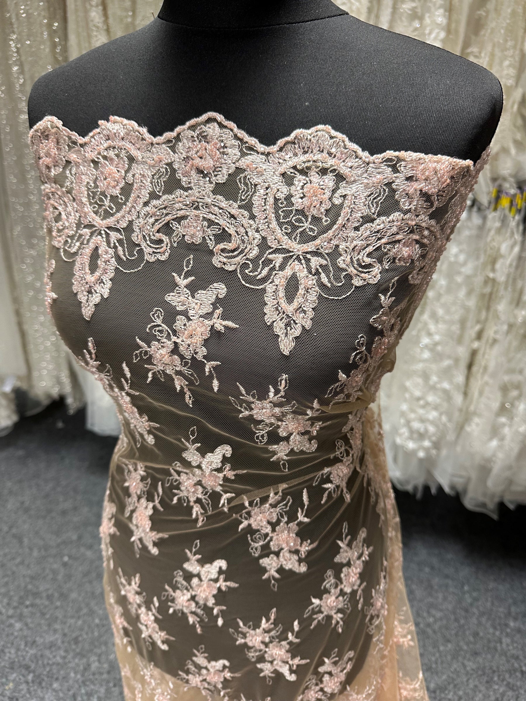 Nude Beaded Lace - Sappy