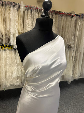 Ivory Polyester Lustrous Satin - Adoration