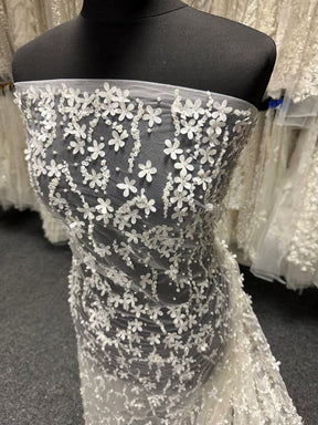 Ivory Beaded Laser Lace - Lockette