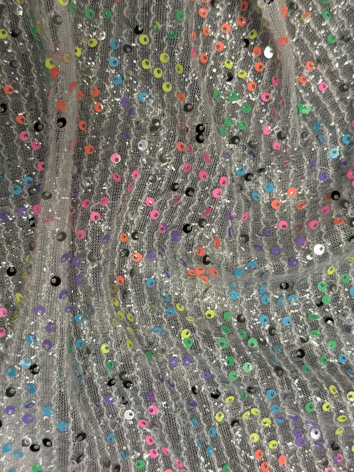 Multi-Colored Iridescent Sequin Tulle - Bilbao (CF)