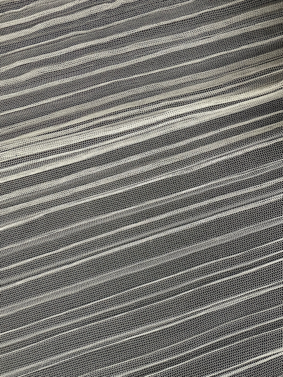 Ivory Pleated Polyamide Tulle - Dolce Vita (CF)