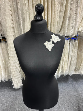 Ivory Bead and Ribbon Lace Appliques - Context