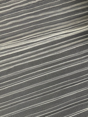 Ivory Pleated Polyamide Tulle - Patron