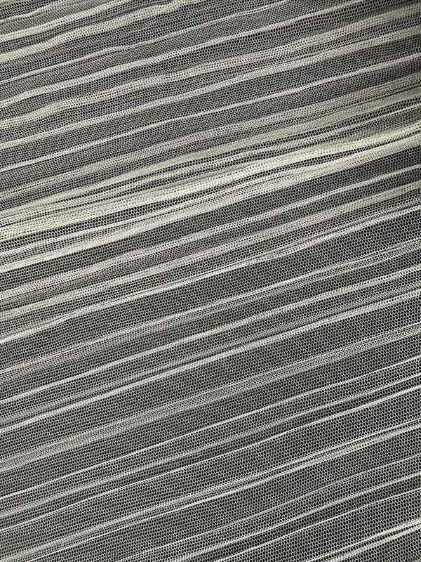 Ivory Pleated Polyamide Tulle - Patron