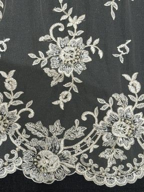 Ivory Beaded Lace - Languid