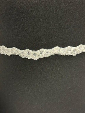 Ivory Beaded Lace Trim - Ashanti
