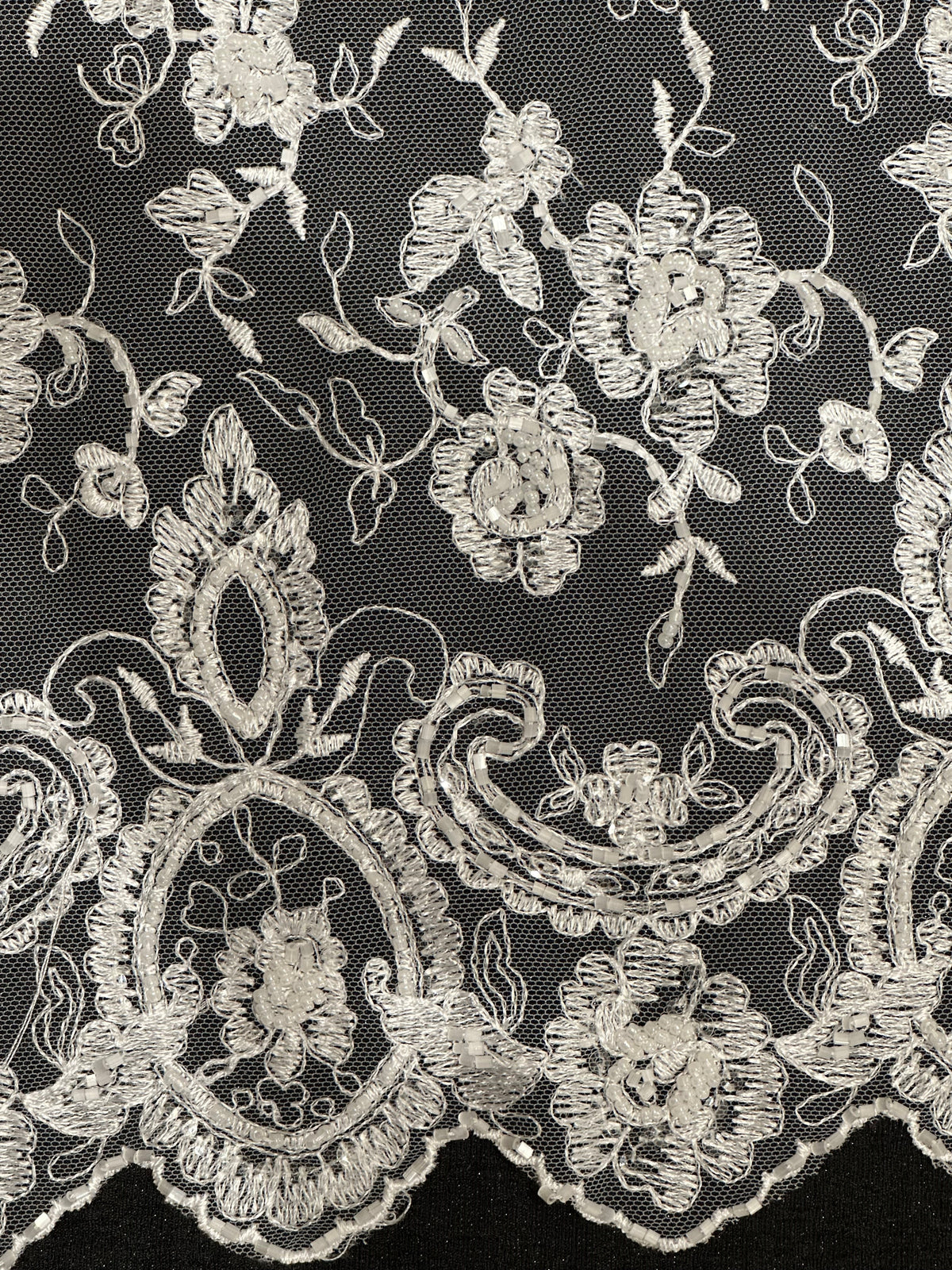 Ivory Sequin Lace - Sienna (CF)