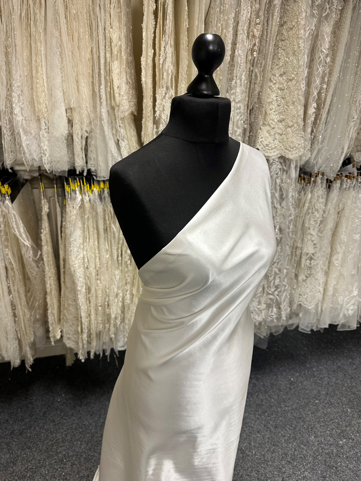 Ivory Silk/Cotton Satin - Heraldry